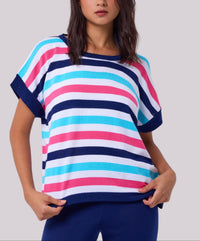 Angel Apparel - Knit Oversized Stripe Top