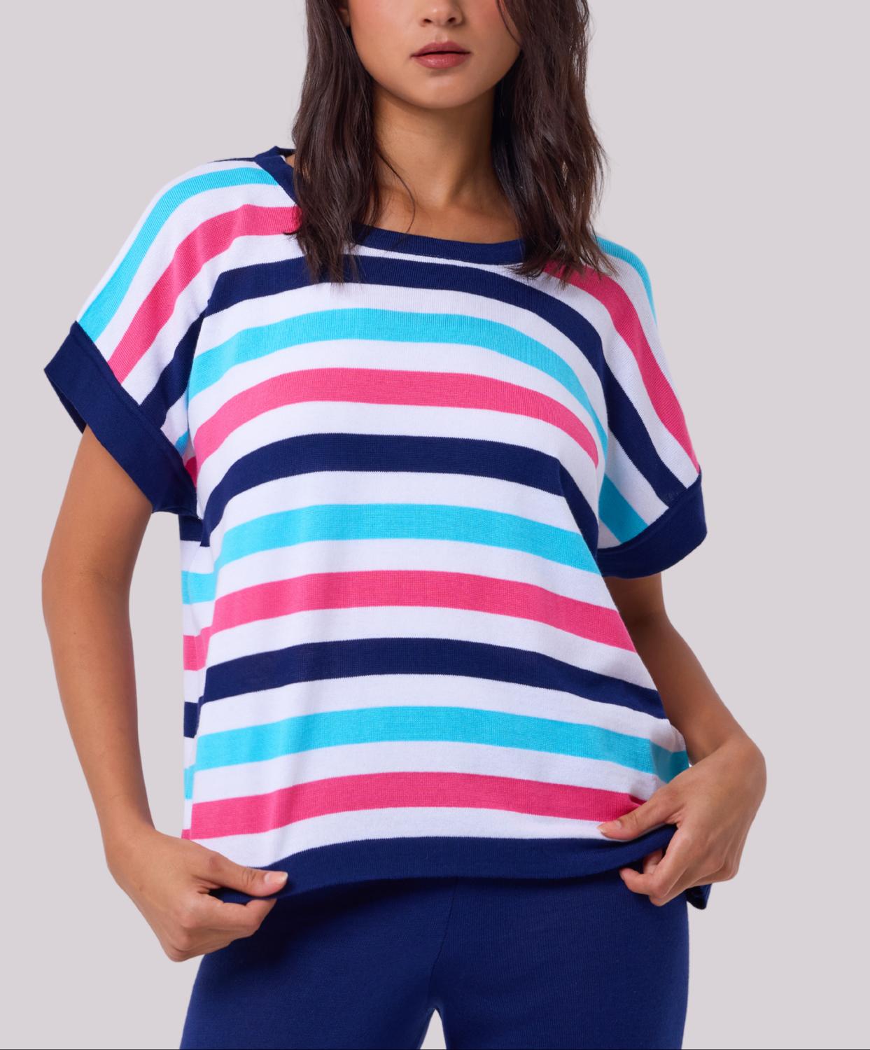 Angel Apparel - Knit Oversized Stripe Top