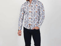 Eight X - Gentleman's Print Button Down Shirt