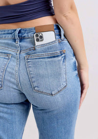 Judy Blue - Lynda Mid Rise Slim Fit Jeans