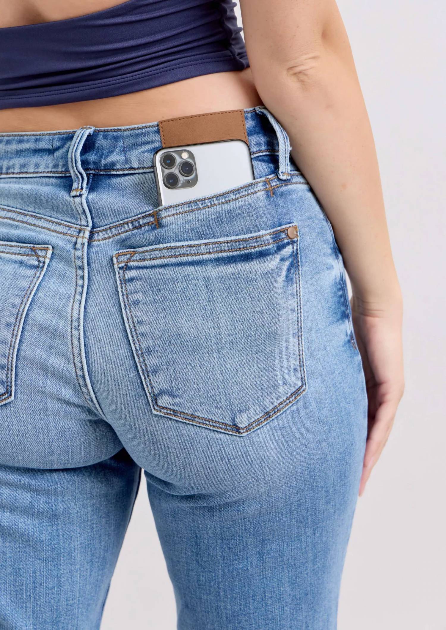 Judy Blue - Lynda Mid Rise Slim Fit Jeans