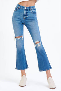 Dear John Denim - Jenna High Rise Cropped Flare Jeans