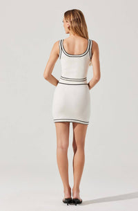 Astr - Sessy Contrast Stitch Mini Skirt