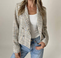 Six/Fifty - Katy Tweed Textured Blazer