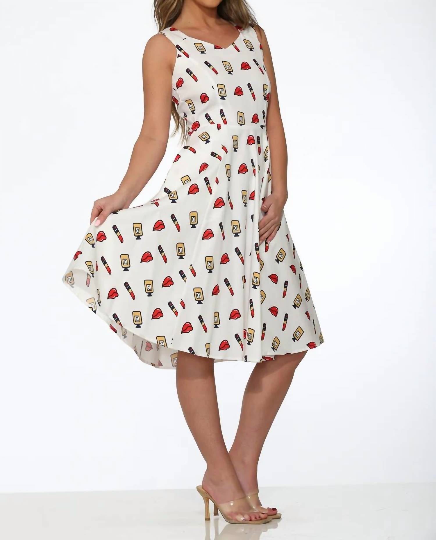 Orchid Bloom - Midi Swing Dress