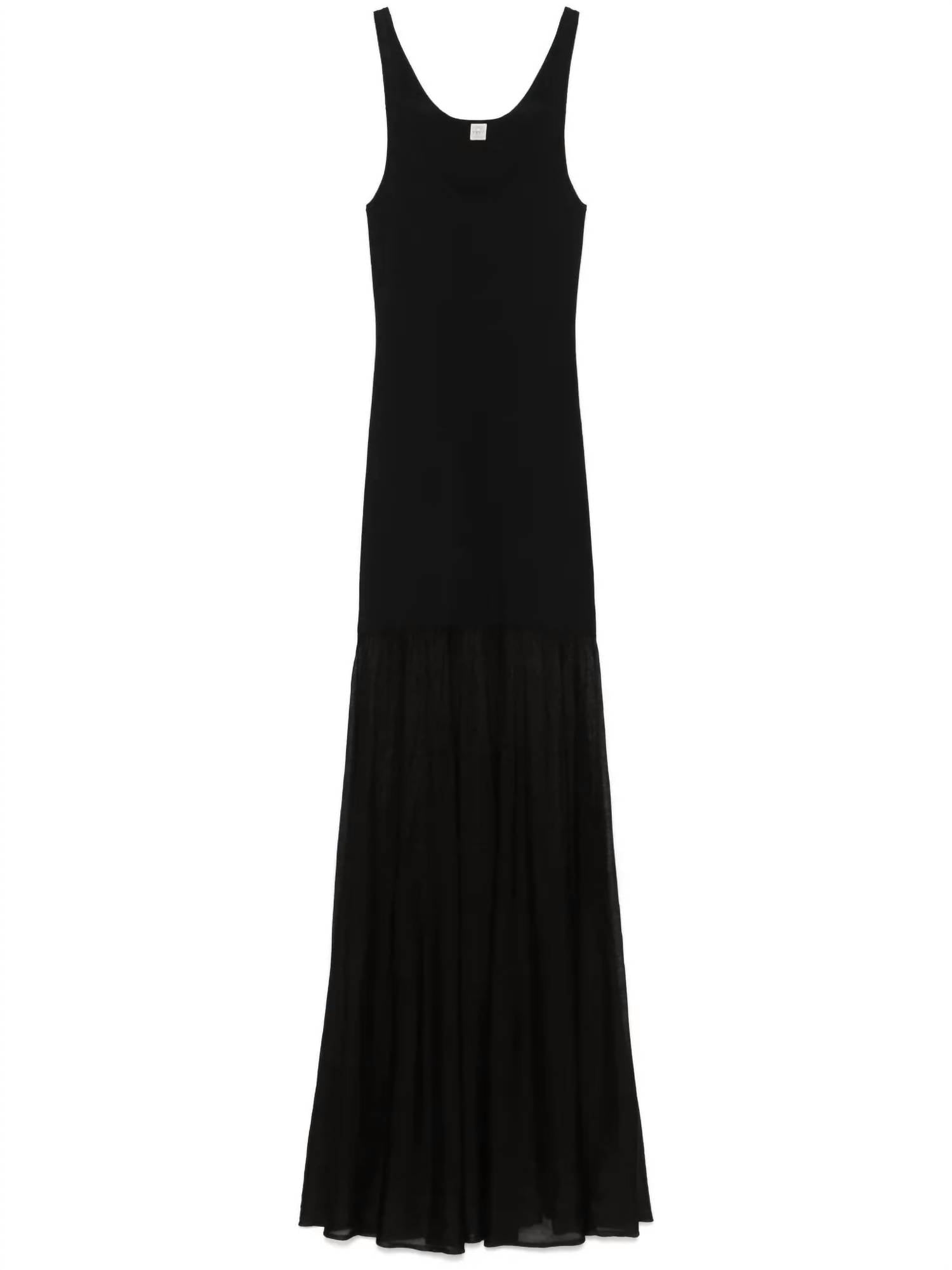 TOTEME Evening Maxi Tank Dress in black - women's dress - view 5