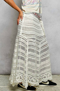Pol - Cyprus Crochet Maxi Skirt