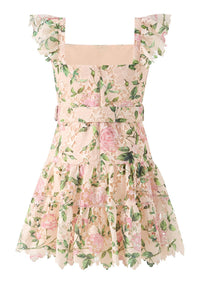 Marlo - Leonra Embroidered Mini Dress
