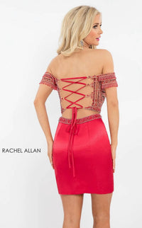 Rachel Allan - Sequin Embellished Short Dress
