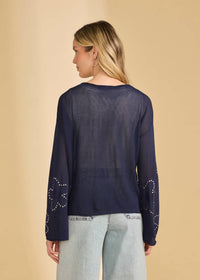 Fdj - Women's Fine Gauge Embellished Sweater