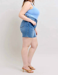 Judy Blue - Mid Length Shorts - Plus