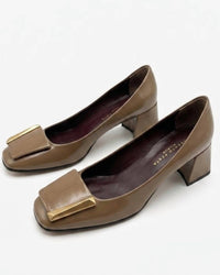 Roberto Festa - Women's Clory Spazzolato Buckle Block Heel