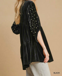 Umgee - VELVET PEARL TIERED TUNIC TOP
