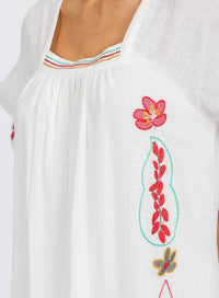 Surelymine - The Mosaic Embroidered Midi Dress