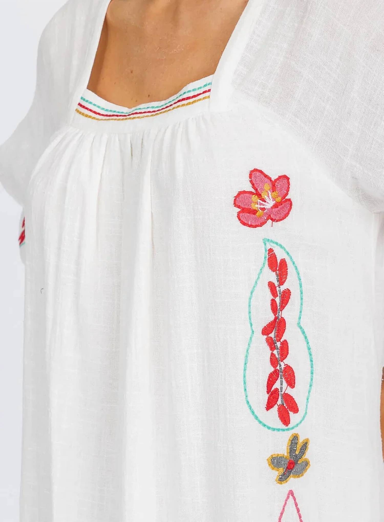 Surelymine - The Mosaic Embroidered Midi Dress