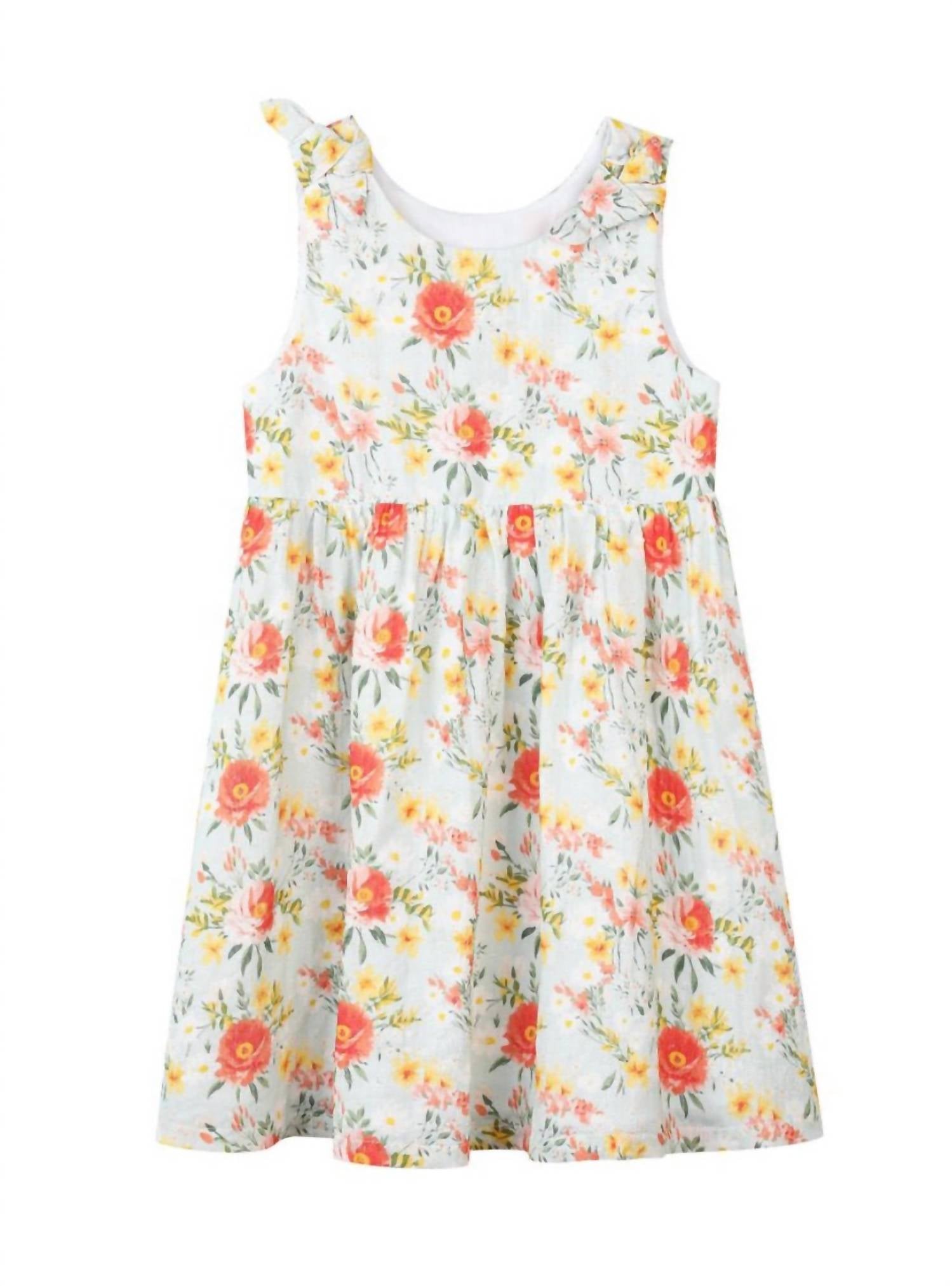VIGNETTE Emma Dress in retro roses - kids' dress - alternate view