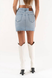 Hidden - Peyton Denim Mini Skirt