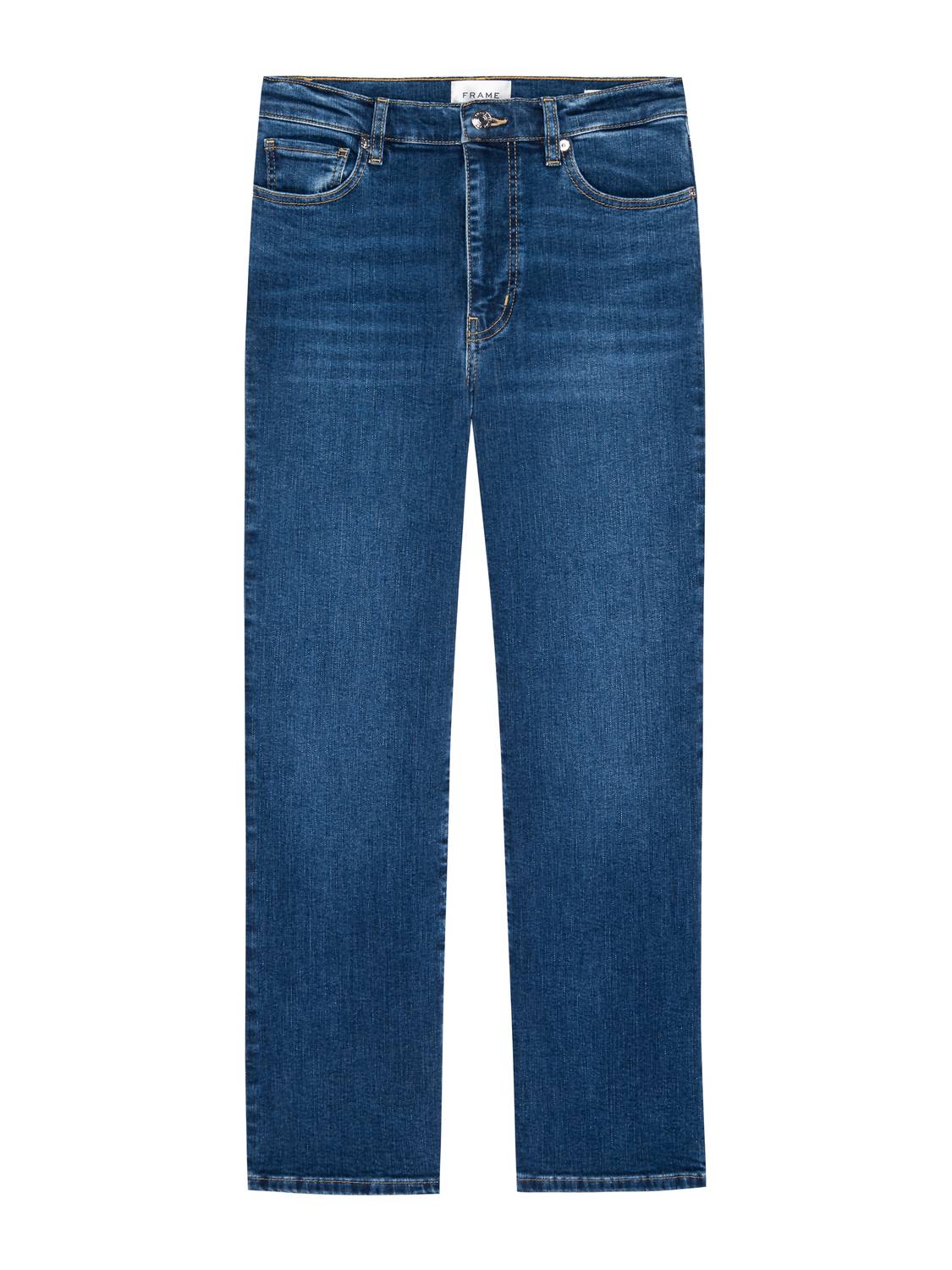FRAME Le Sleek Straight Leg Jeans in blue - women's jeans - view 6
