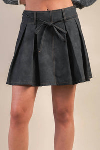 Very J - Outlaw Chic Pleated Mini Skort