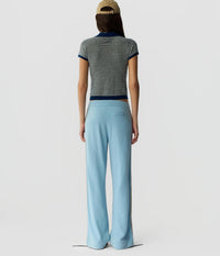 Guest In Residence Striped Cotton-blend Track Pants in residence striped cotton blend track pants in clear sky - women's pants - alternate view