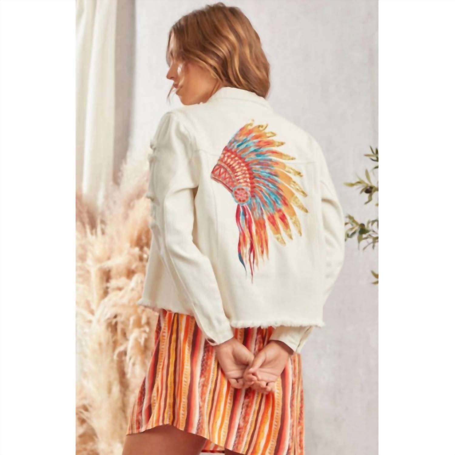 Savannah Jane - Denim Embroidered Jacket