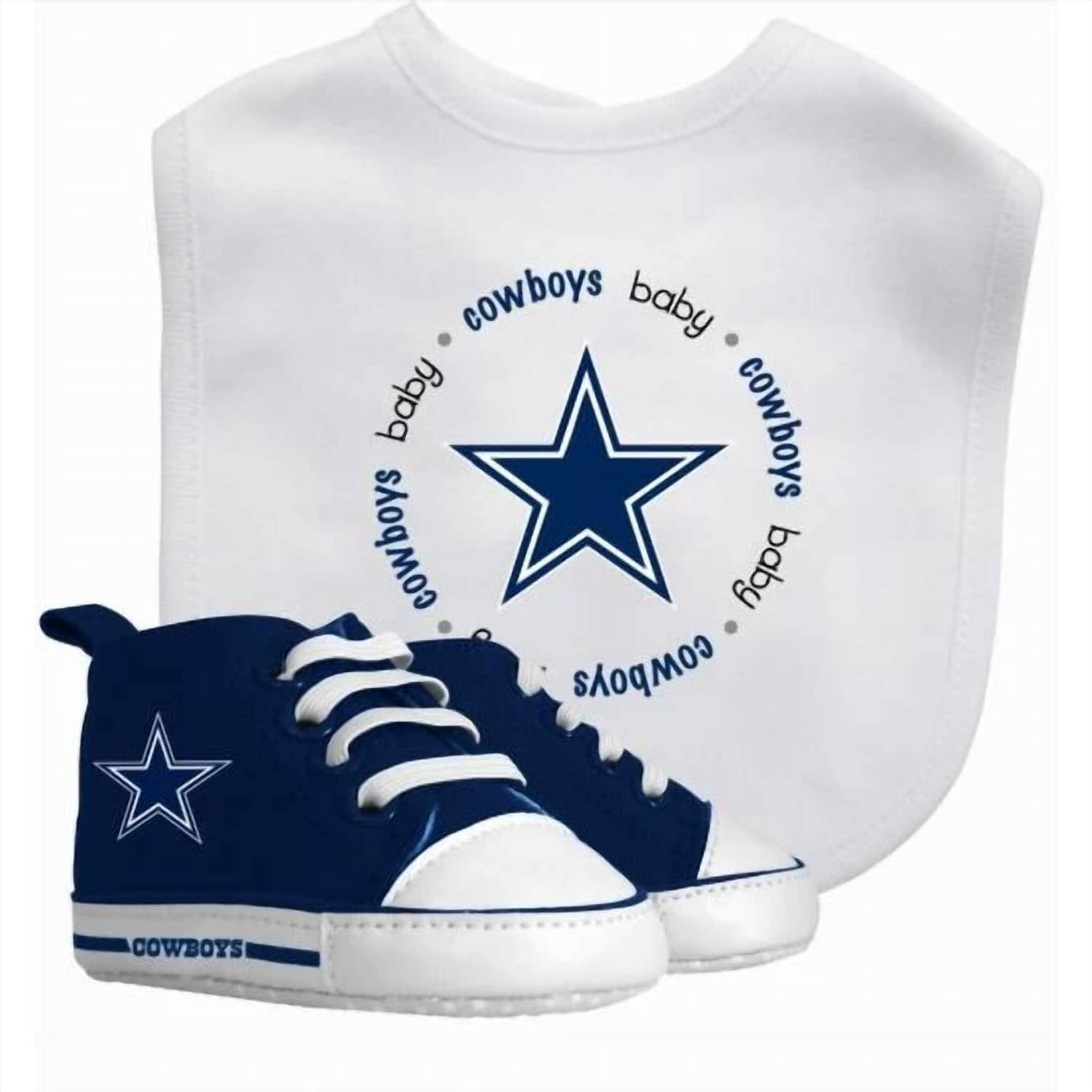 Masterpieces Puzzle - Baby's Dallas Cowboys Bib & Pre-walker Gift Set