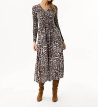 Leo Ugo - Long Sleeve Ruffle Dress