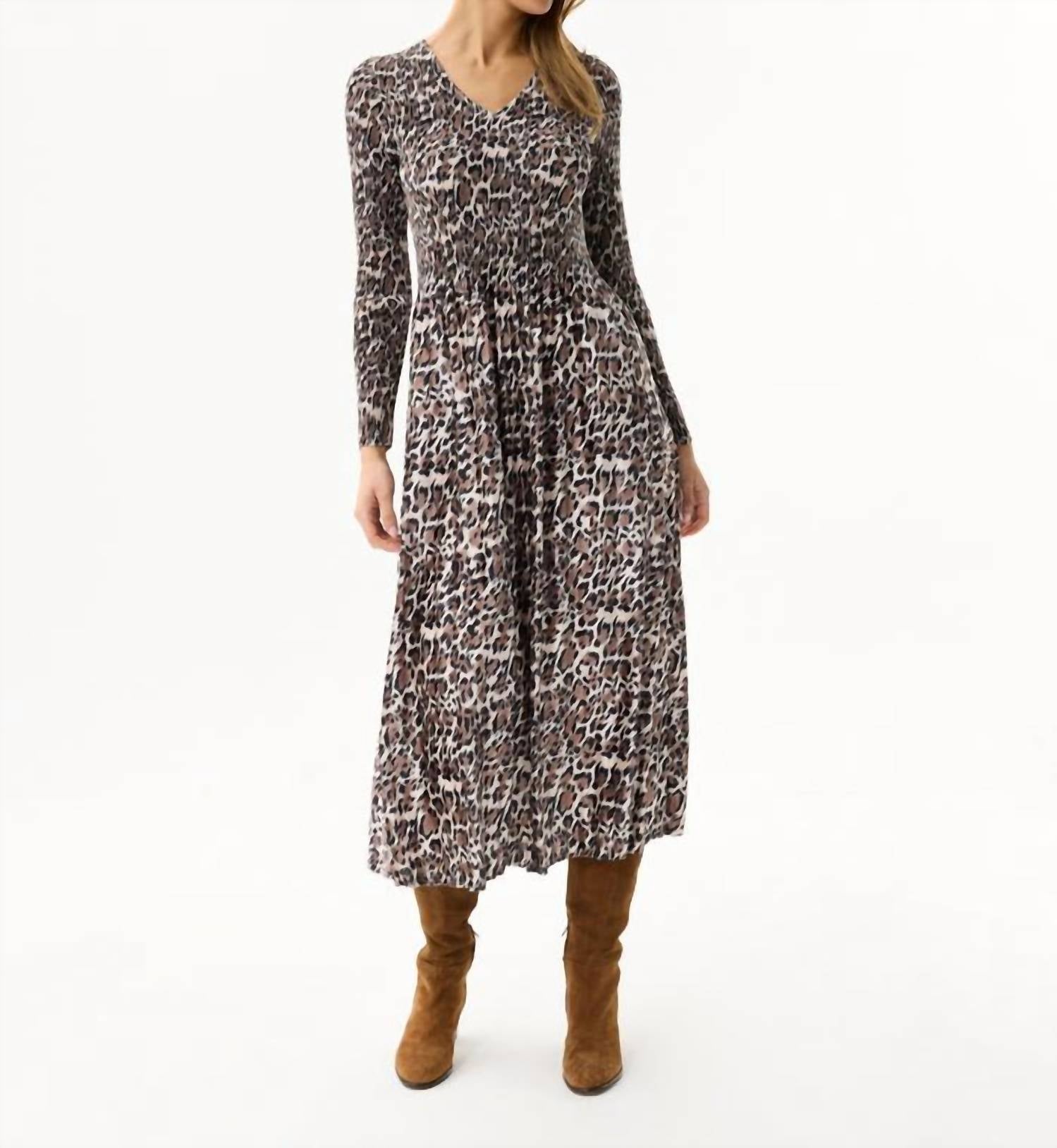 Leo Ugo - Long Sleeve Ruffle Dress