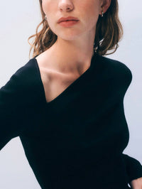 White + Warren - Superfine Merino Assymetrical Top