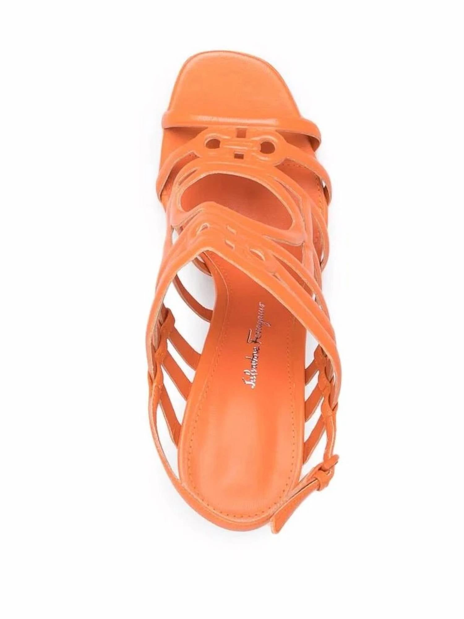Salvatore Ferragamo - Women's Mirrored Heel Strappy Sandals