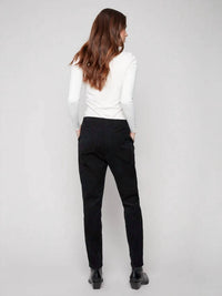 Charlie B - Zipper Detail Pull-on Cord Pants