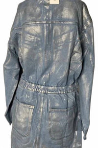 Veveret - Denim Zip-up Jumper Dress