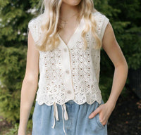 By Together - Ellery Crochet Vest Top