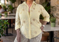 Made in Italy The Bella Buttercup Shirt in italy the bella buttercup shirt in yellow - women's shirt