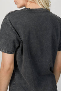 FADED BLACK T-SHIRT