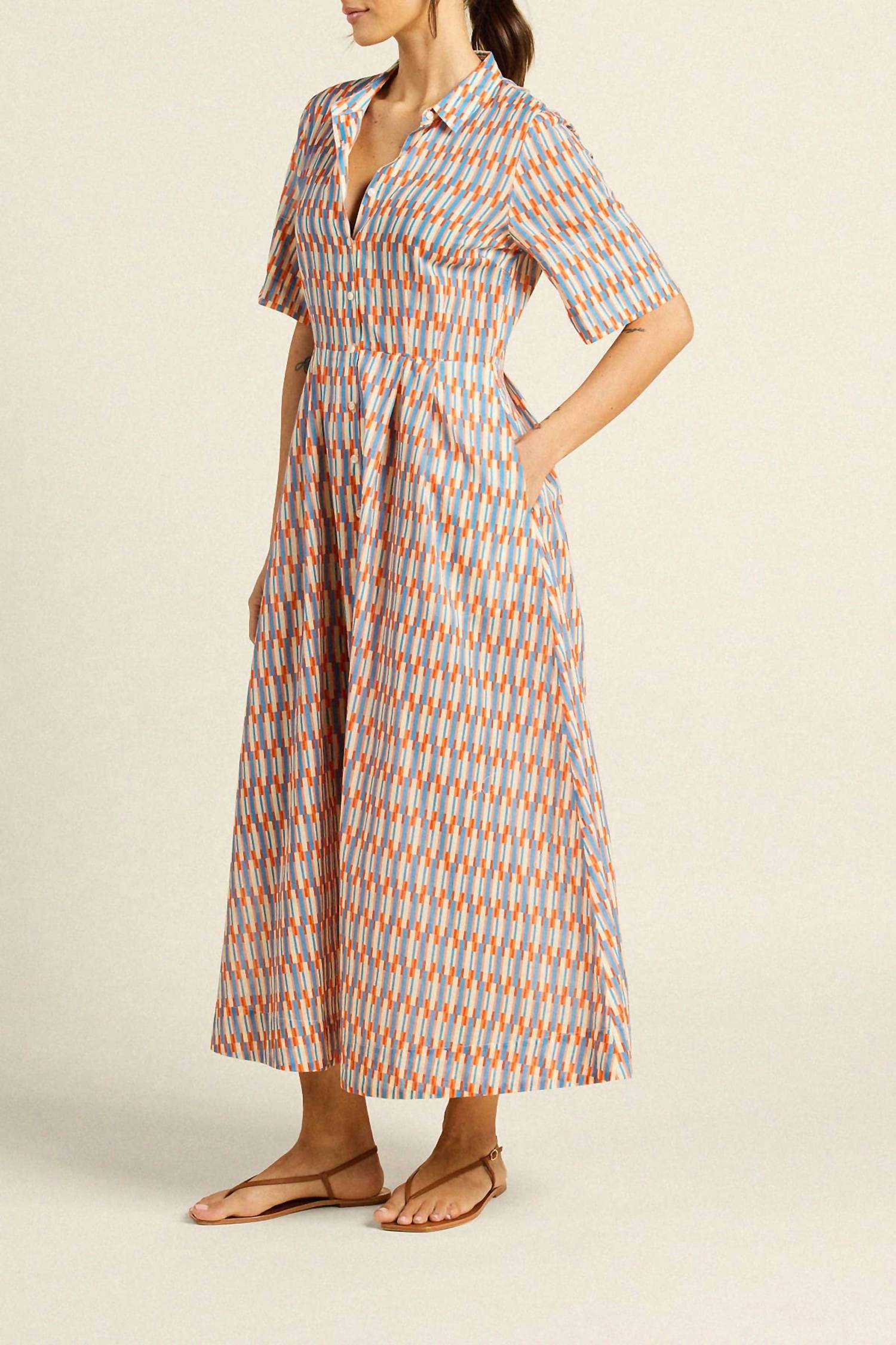 Trovata - Aster Cuffable Short Sleeves Dress
