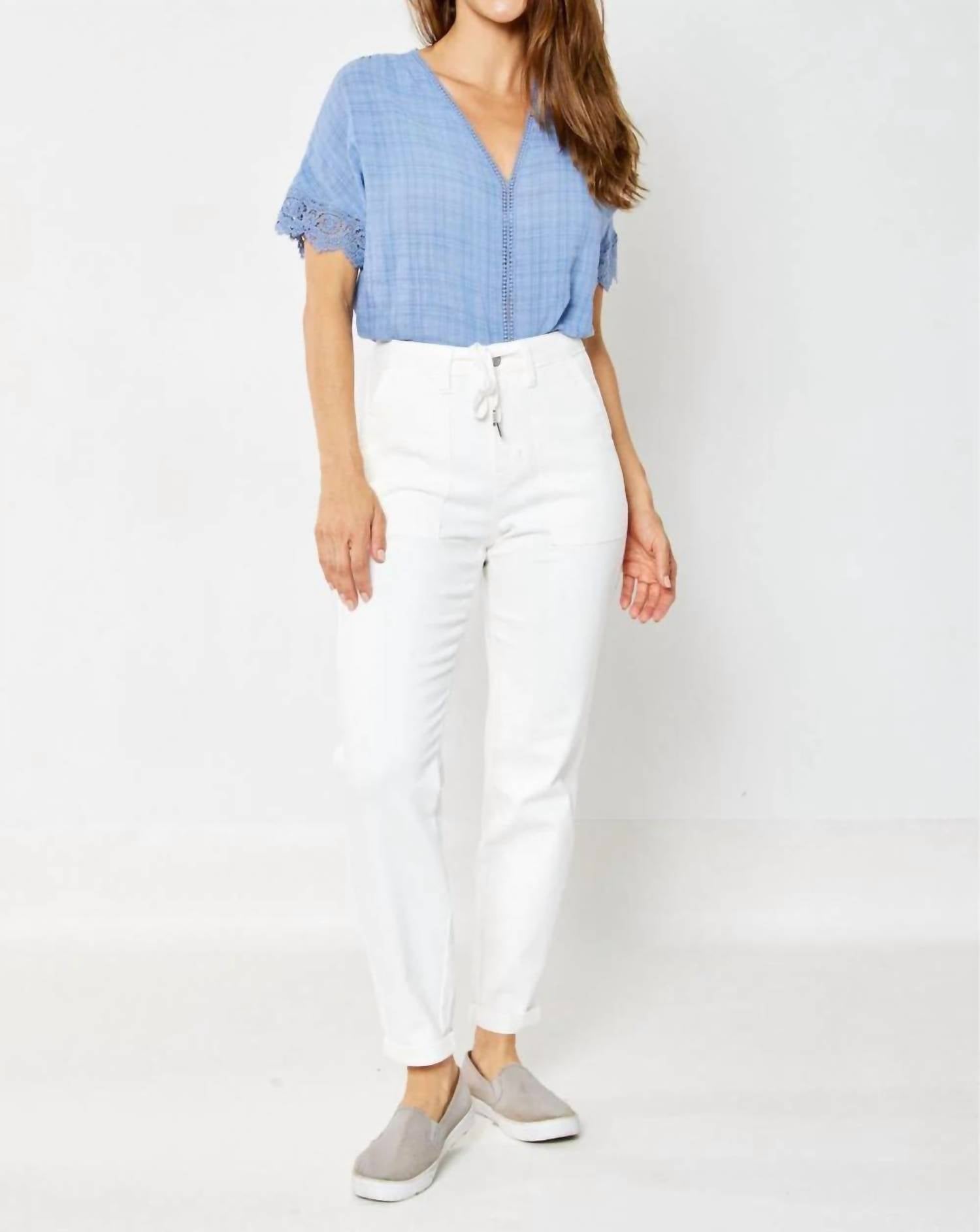 Judy Blue - High Waist Cuffed Joggers Jeans