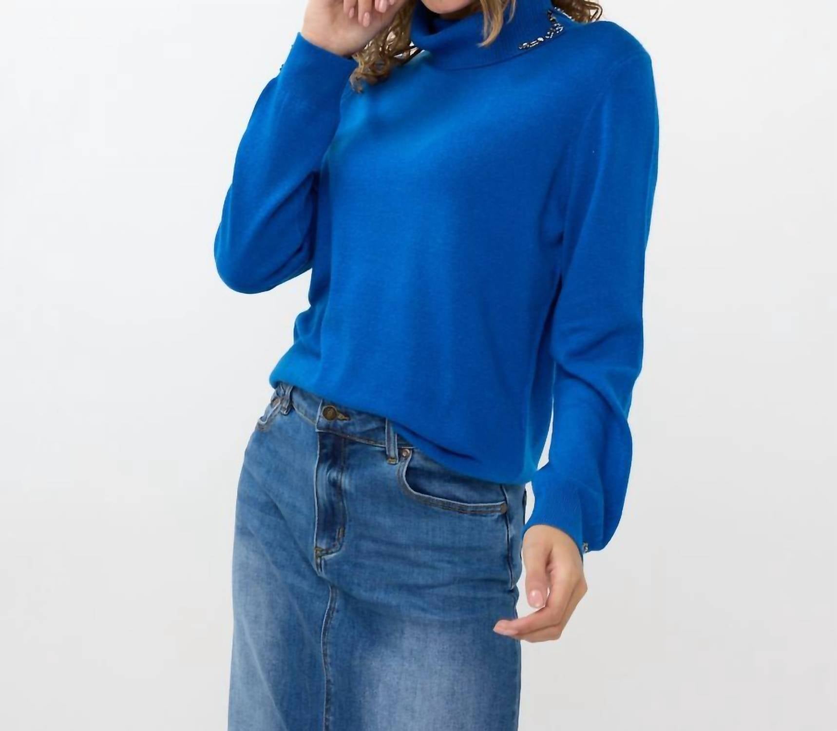 Esqualo - Collar Beads Sweater