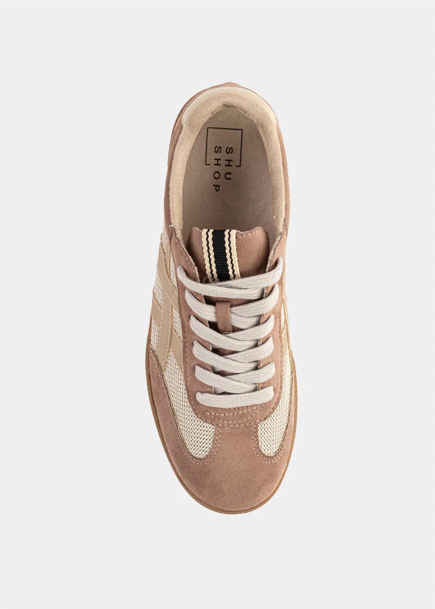SHU SHOP Women's Sasha Suede Sneaker in taupe - women's sneaker - view 4