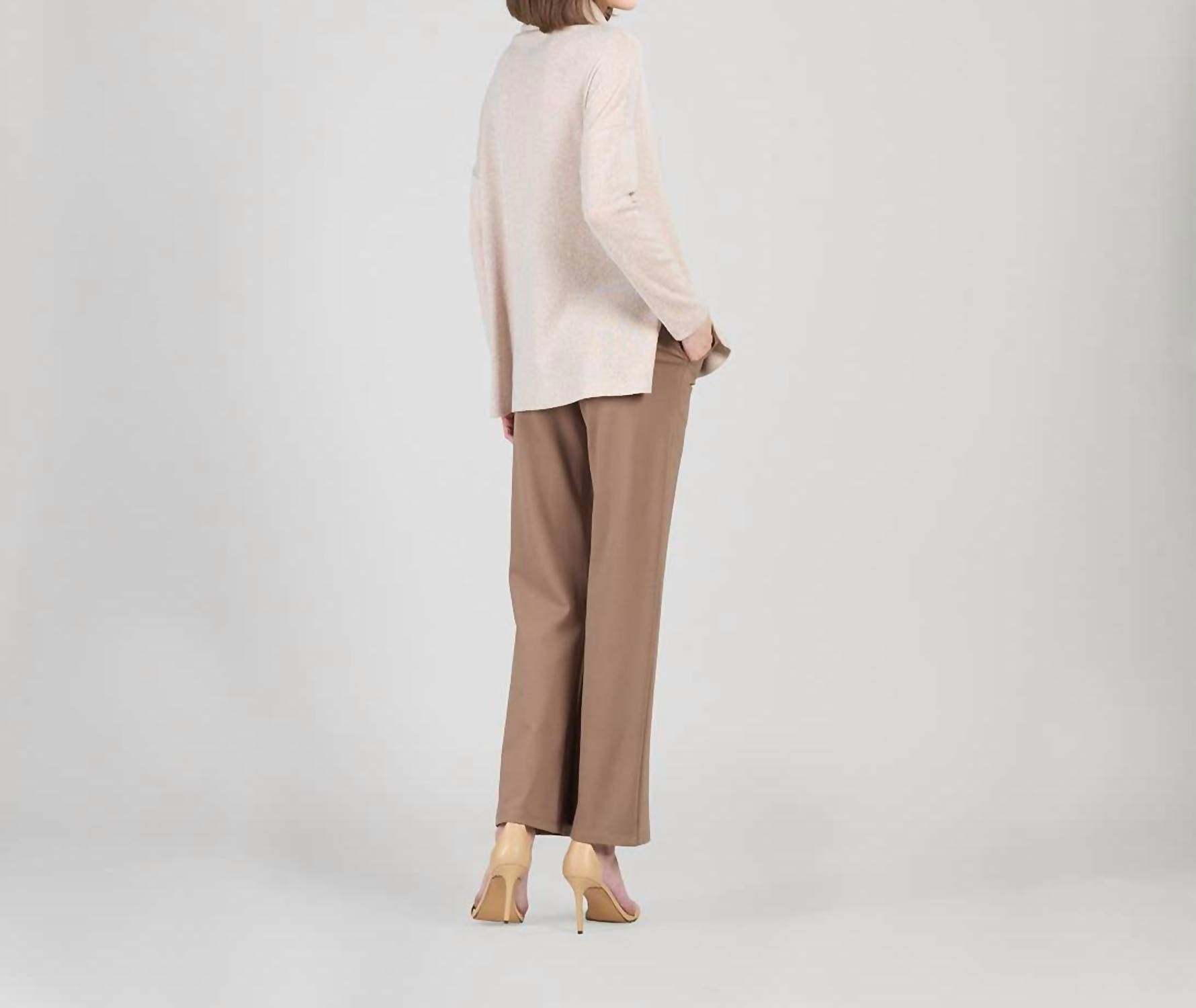 Clara Sunwoo - Faux Cashmere Turtleneck Tunic Sweater