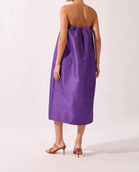 Adriana Degreas - Voluminous Taffeta Strapless Midi Dress