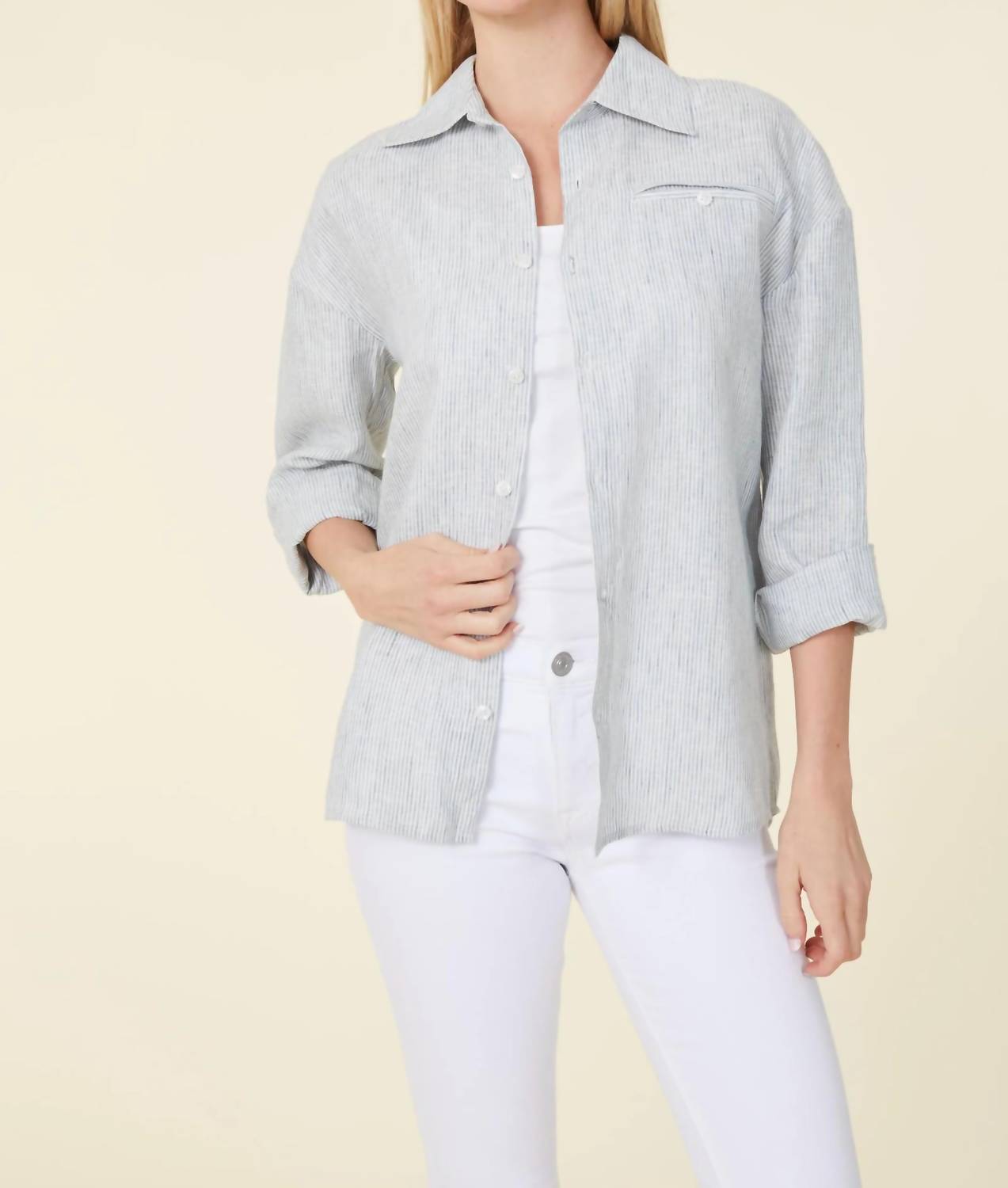 Dolce Cabo - Striped Long Sleeve Shirt