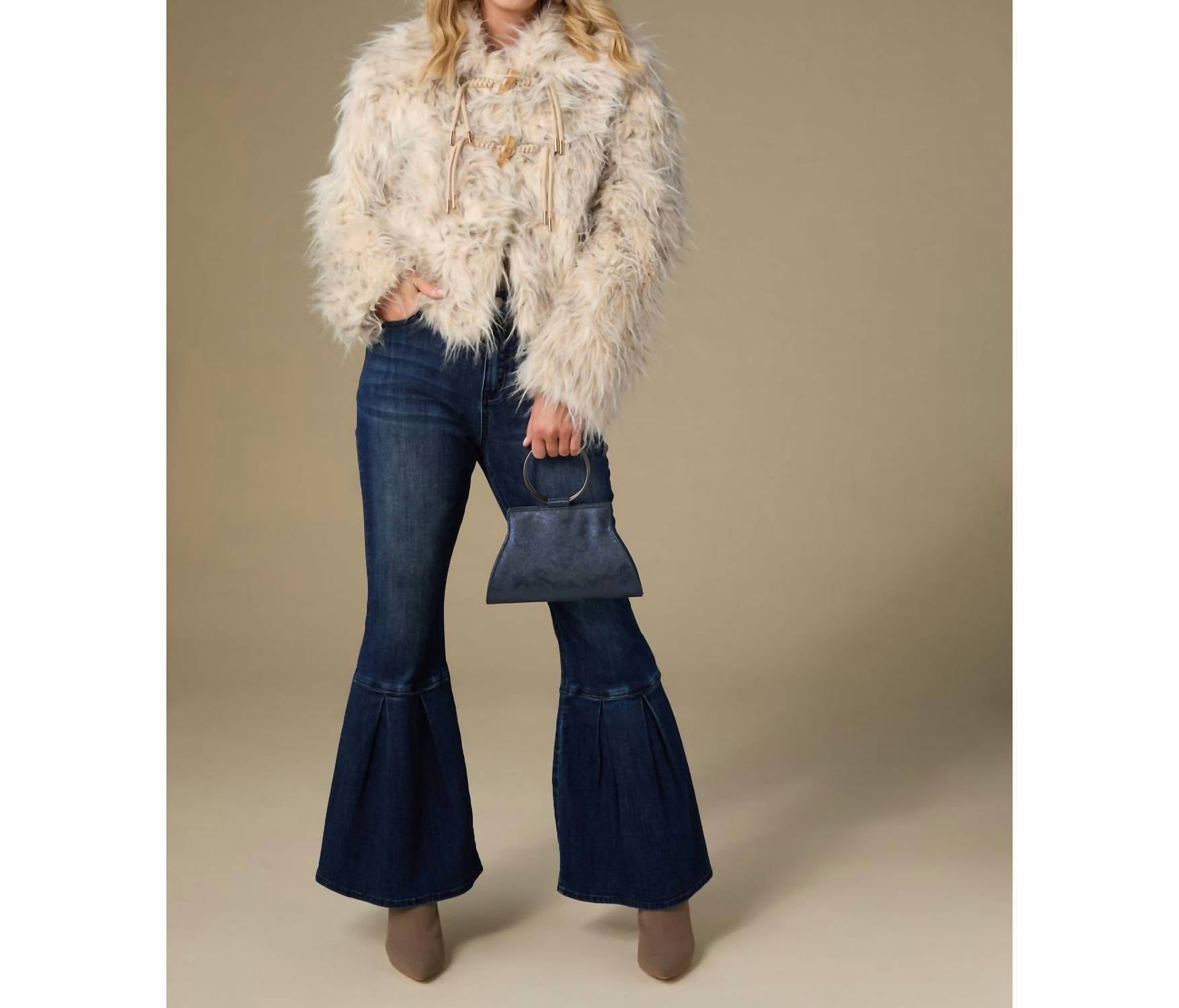 Coco + Carmen - Gianna Hairy Faux Fur Jacket