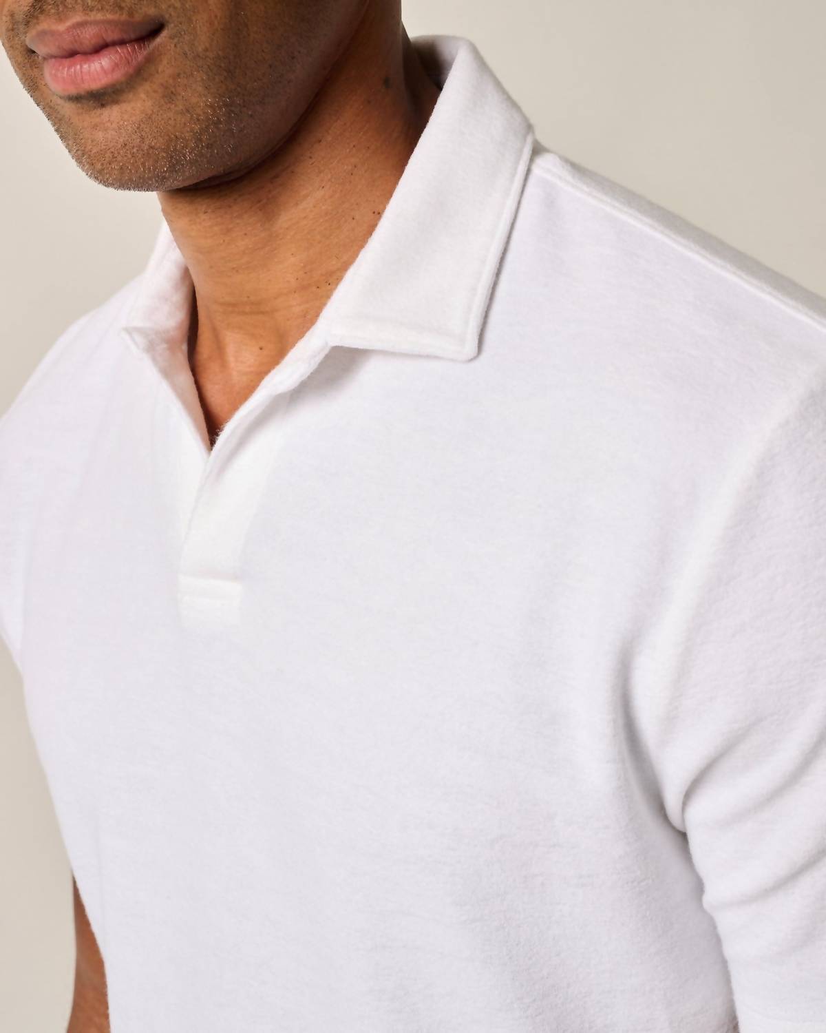 Johnnie-O - French Terry Johnny Collar Polo - Frankie