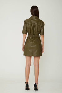 Js71 - Piper Leather Mini Dress