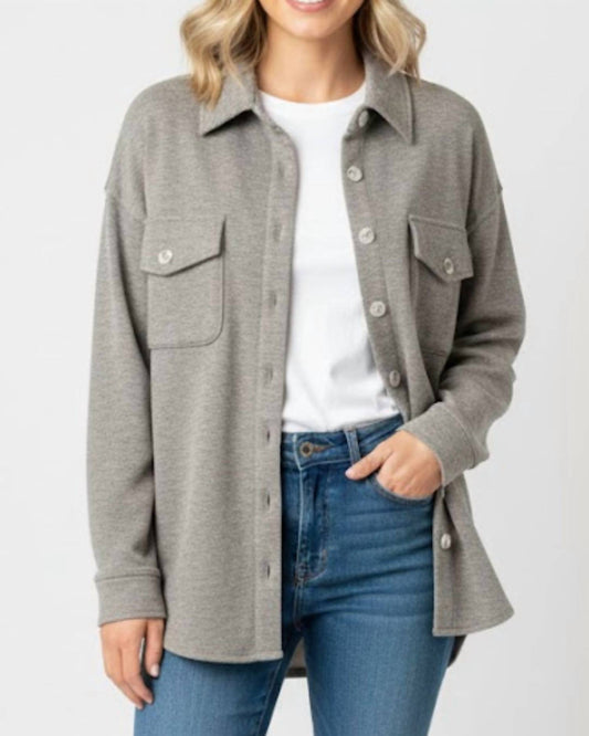 White Birch - Stella Button Down Shacket