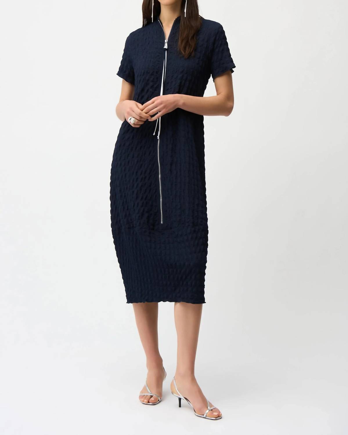 Joseph Ribkoff - Bubble Jacquard Cocoon Dress