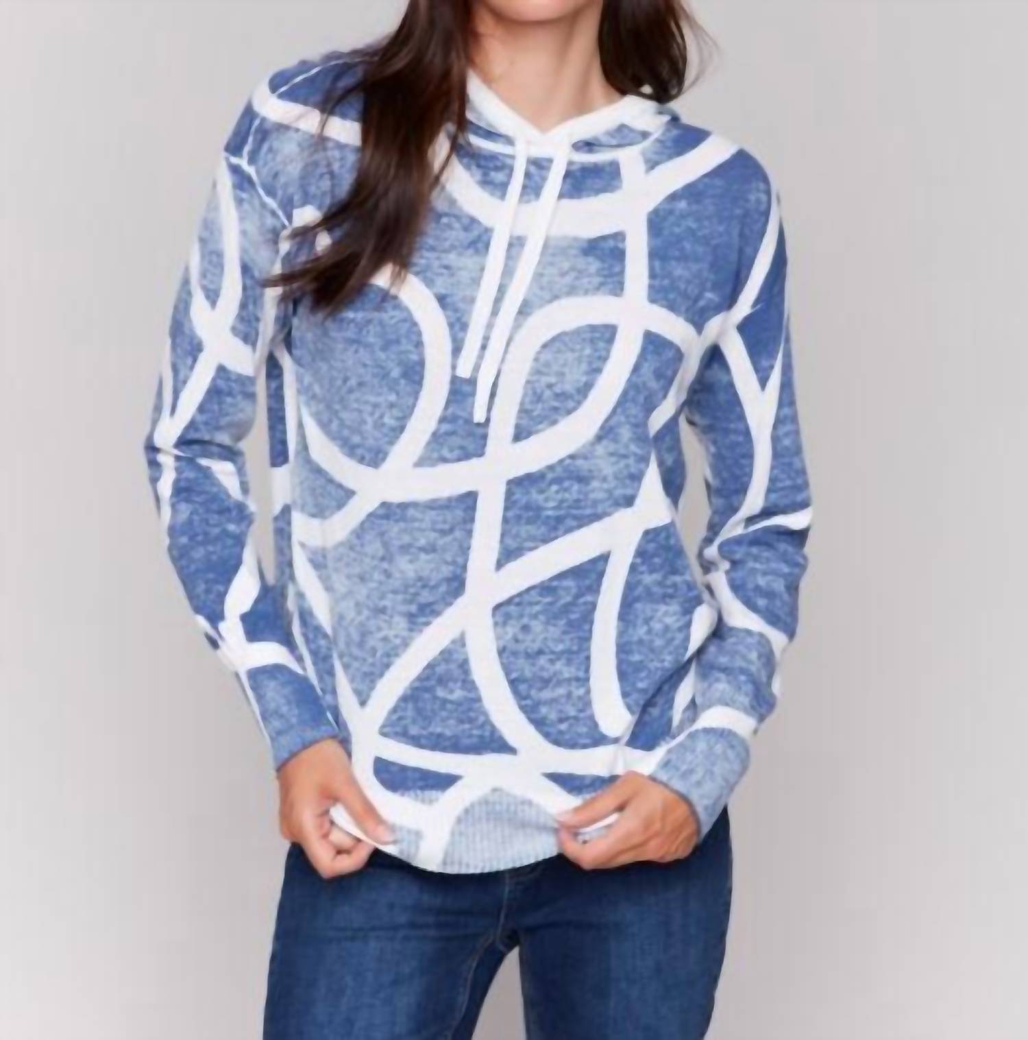 Charlie B - Drop Shoulder Hooded Sweater