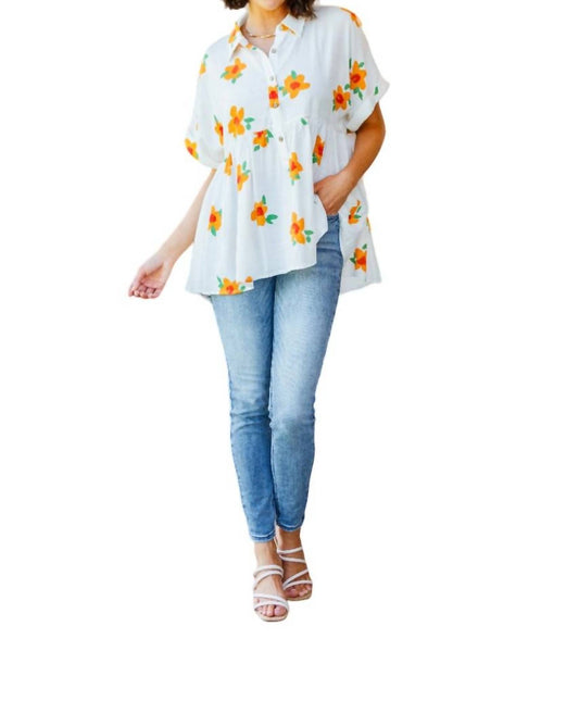 Jodifl - Blissed Out Button Up Babydoll Tunic