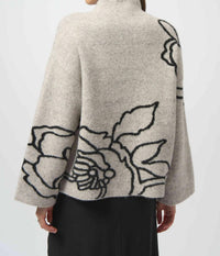 Joseph Ribkoff - Solenne Sweater Knit Floral Print Pullover